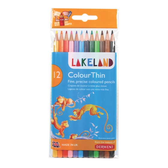 Lápices Colourthin Lakeland De Derwent (Paquete De 12)
