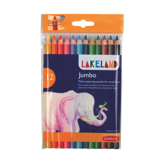 Lápices De Colores Jumbo Lakeland De Derwent (Paquete De 12)