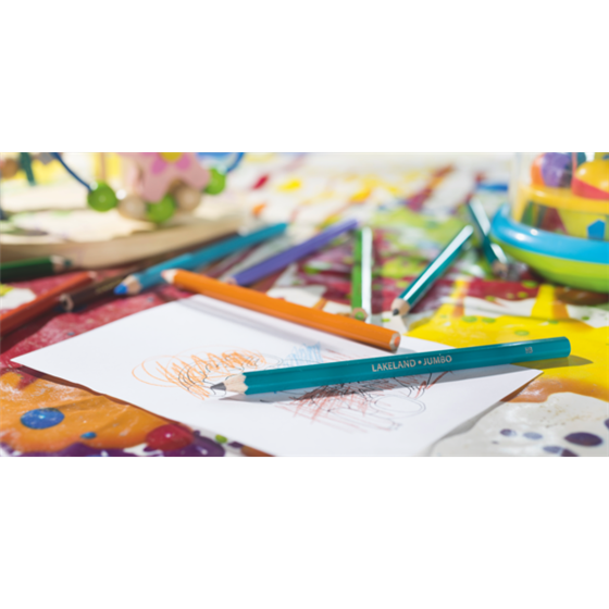 Lápices De Colores Jumbo Lakeland De Derwent (Paquete De 12)