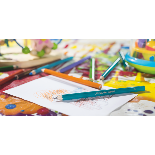 Lápices De Colores Jumbo Lakeland De Derwent (Paquete De 12)