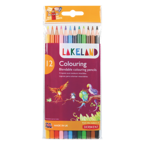 Lápices De Colores Lakeland De Derwent (Paquete De 12)