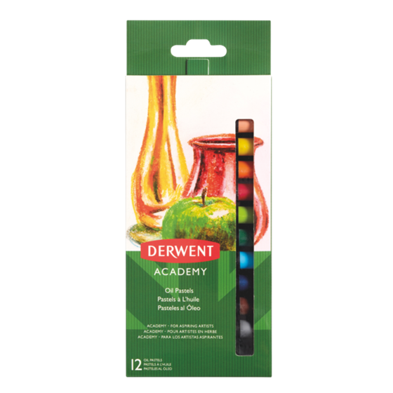 Pasteles Al Óleo Academy De Derwent (Paquete De 12)