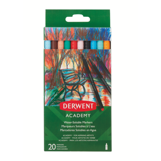 Rotuladores Acuarelables Academy De Derwent