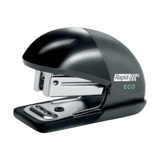 Mini Grapadora Rapid Eco Negro