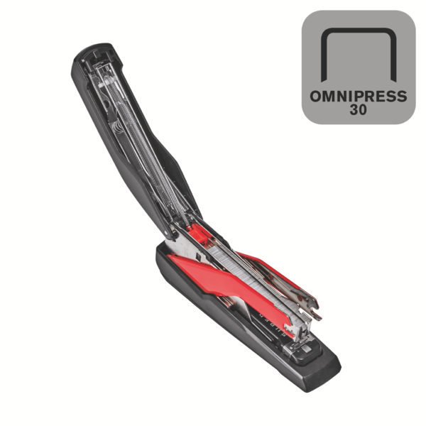 Grapadora Modelo Supreme Omnipress So30 Fullstrip De Rapid Negro/Rojo