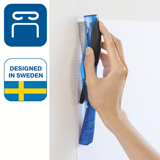 Grapadora Vertical Ultimate F20 Rapid Azul Translúcido