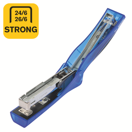 Grapadora Vertical Ultimate F20 Rapid Azul Translúcido