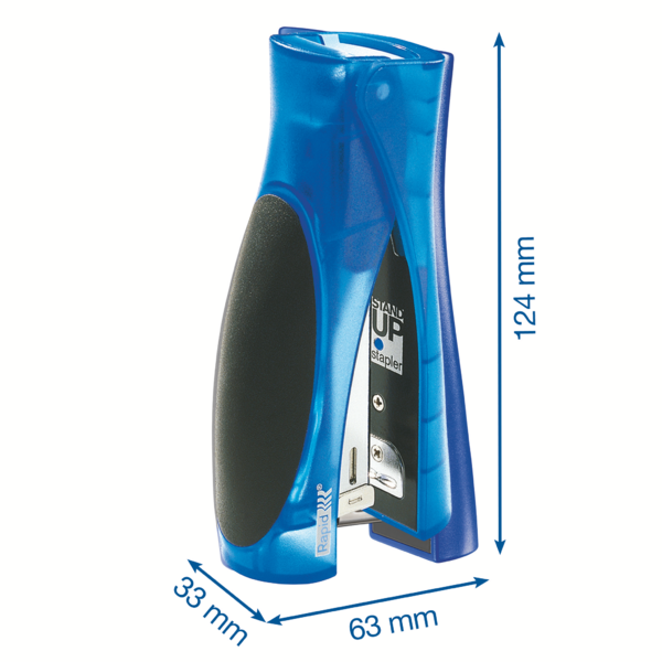 Grapadora Vertical Ultimate F20 Rapid Azul Translúcido