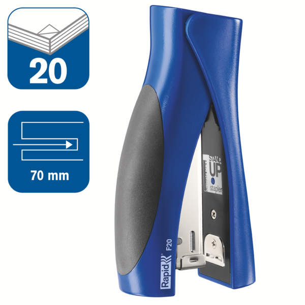 Grapadora Vertical Ultimate F20 Rapid Azul