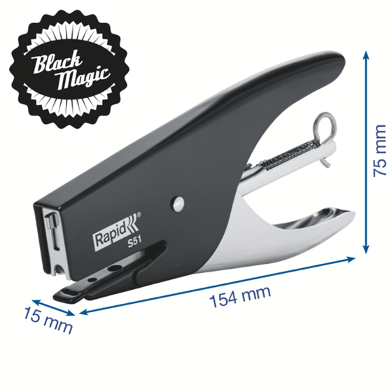 Grapadora De Tenaza Supreme De Rapid S51 Black Magic