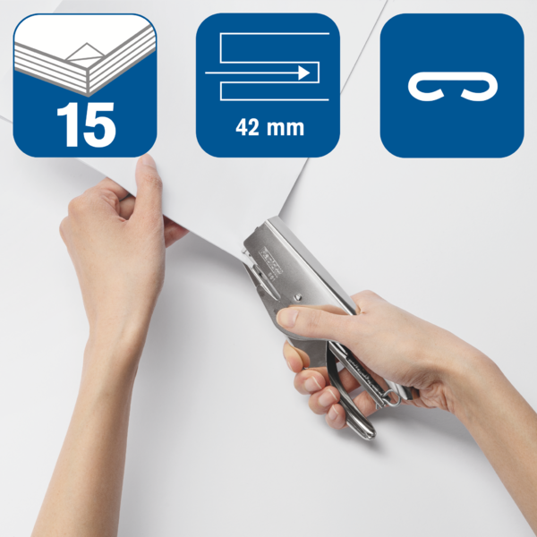 Grapadora De Tenaza Supreme De Rapid S51 Níquel