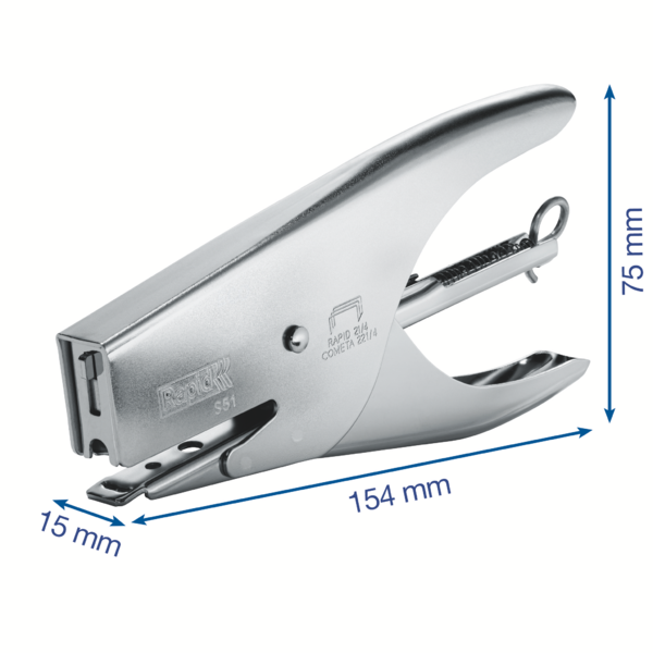 Grapadora De Tenaza Supreme De Rapid S51 Níquel