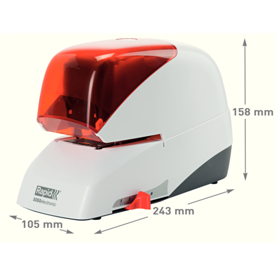 Grapadora Eléctrica Supreme De Rapid R5050E Plata/ Naranja
