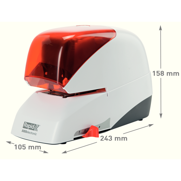 Grapadora Eléctrica Supreme De Rapid R5050E Plata/ Naranja