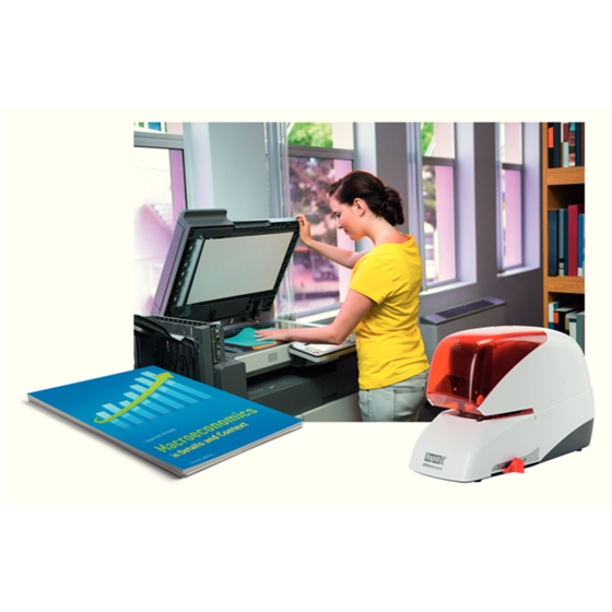 Grapadora Eléctrica Supreme De Rapid R5050E Plata/ Naranja