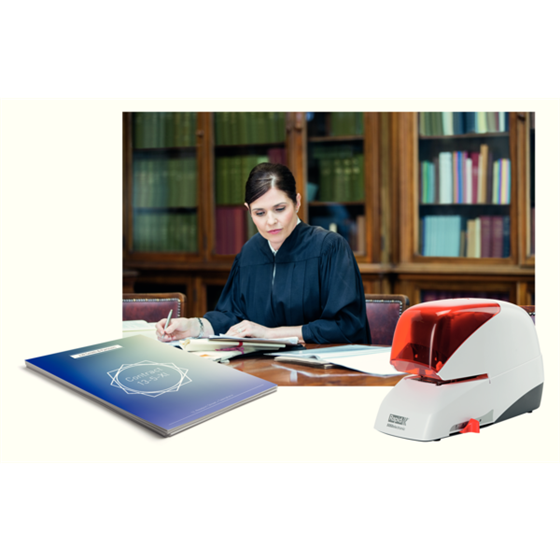 Grapadora Eléctrica Supreme De Rapid R5050E Plata/ Naranja