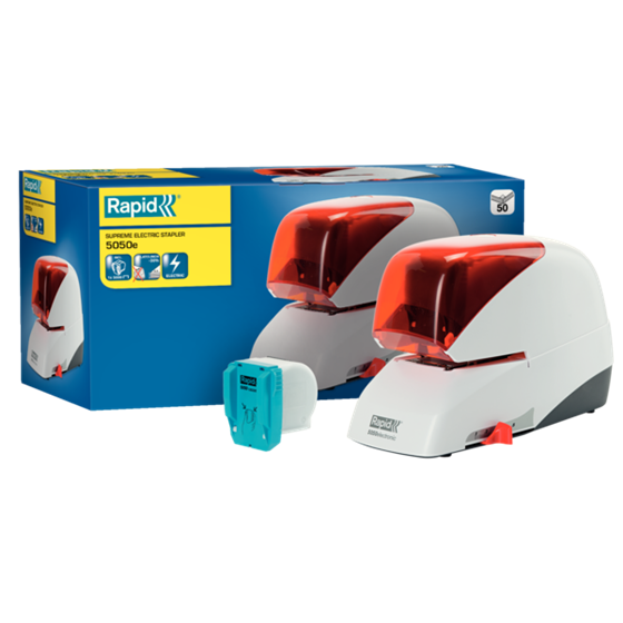 Grapadora Eléctrica Supreme De Rapid R5050E Plata/ Naranja