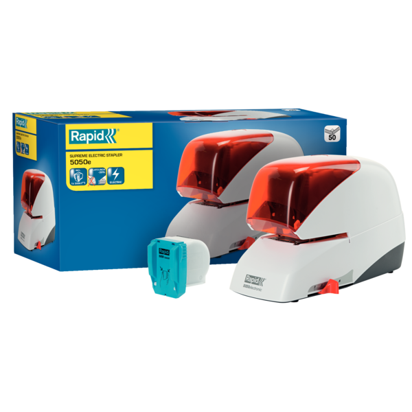 Grapadora Eléctrica Supreme De Rapid R5050E Plata/ Naranja