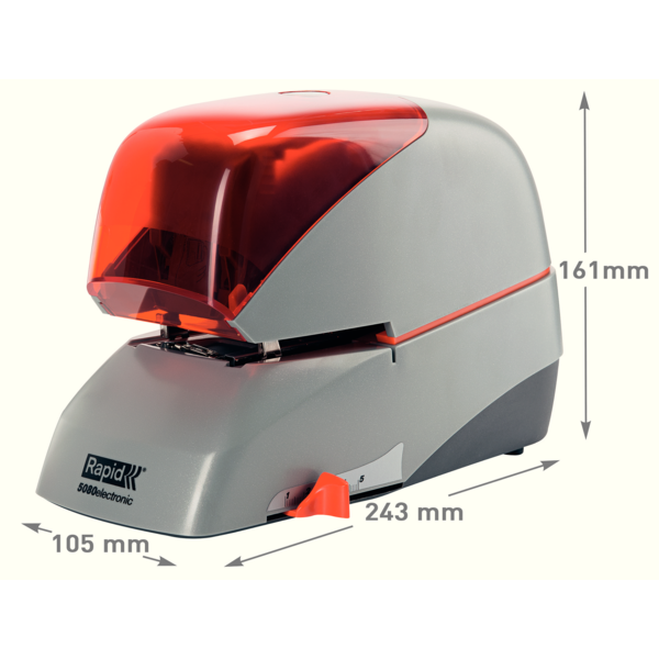 Grapadora Eléctrica Supreme De Rapid R5080E Plata/ Naranja