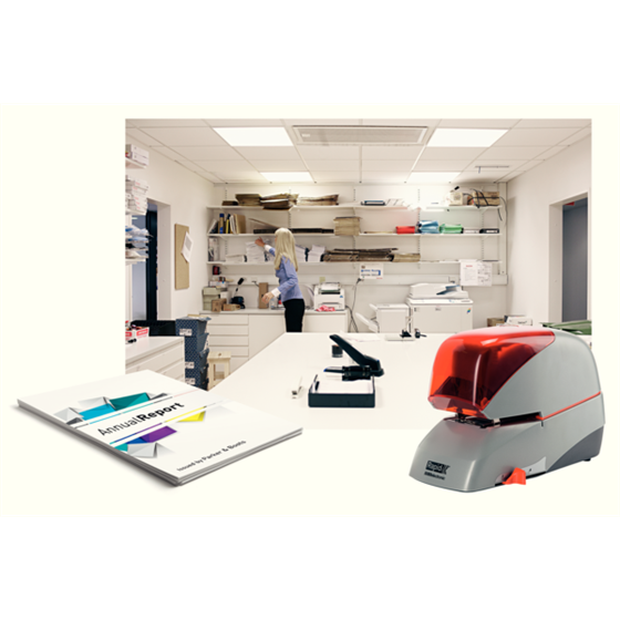 Grapadora Eléctrica Supreme De Rapid R5080E Plata/ Naranja