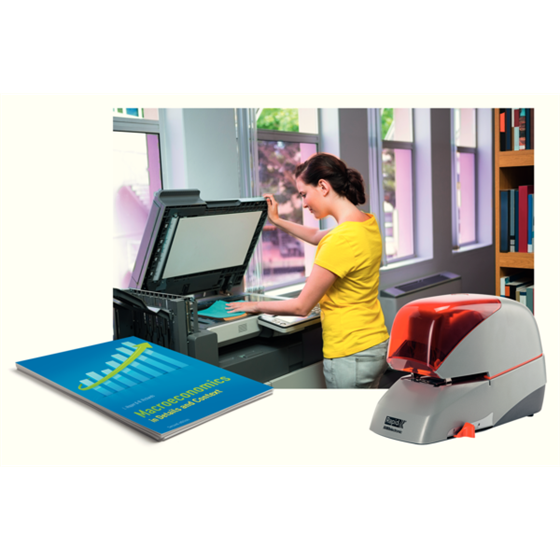 Grapadora Eléctrica Supreme De Rapid R5080E Plata/ Naranja