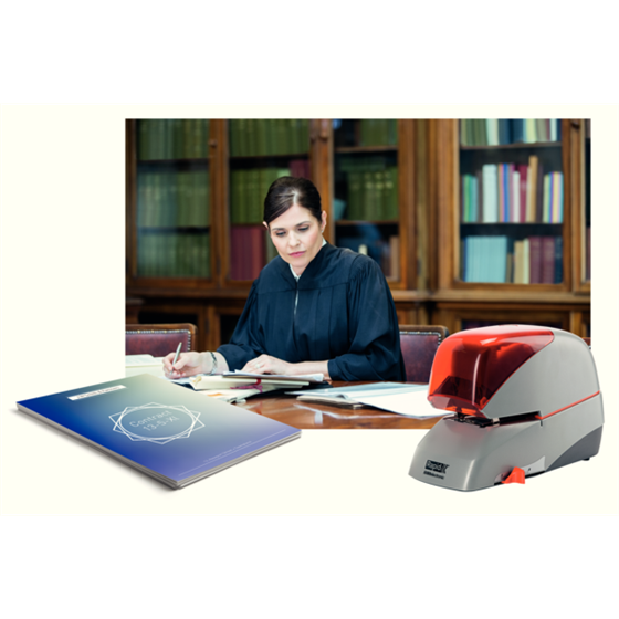 Grapadora Eléctrica Supreme De Rapid R5080E Plata/ Naranja