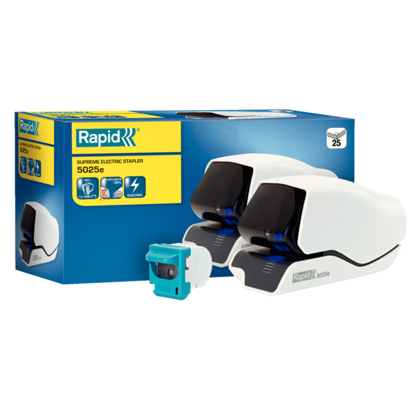 Grapadora Eléctrica Supreme De Rapid 5025E Blanco