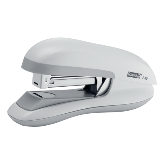 Grapadora De Sobremesa De Grapado Plano F30 Rapid Blanco