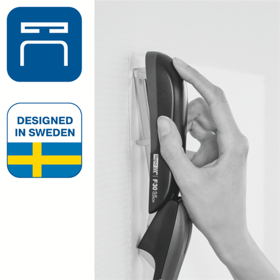 Grapadora De Sobremesa De Grapado Plano F30 Rapid Rojo