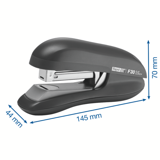 Grapadora De Sobremesa De Grapado Plano F30 Rapid Azul