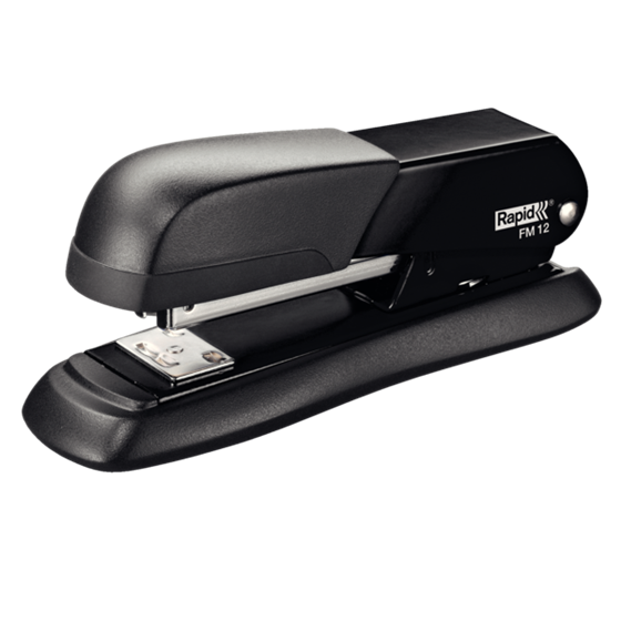 Grapadora Metálica De Sobremesa Fm12 Rapid Negro