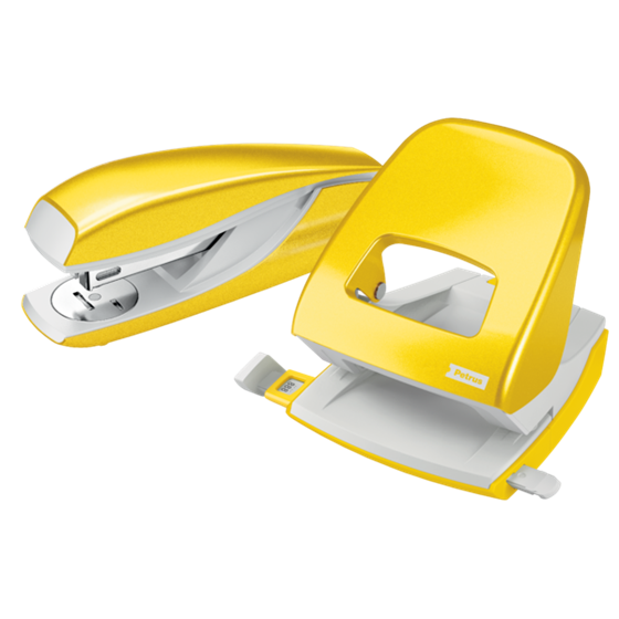 Grapadora Metálica De Oficina Mod. 635 Wow De Petrus Amarillo