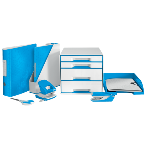 Grapadora Metálica De Oficina Mod. 635 Wow De Petrus Azul