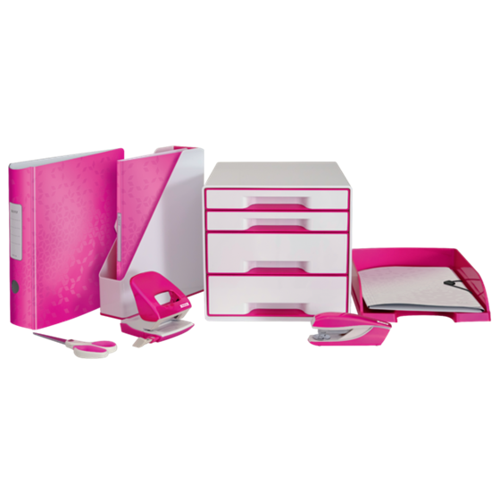 Grapadora Metálica De Oficina Mod. 635 Wow De Petrus Fucsia