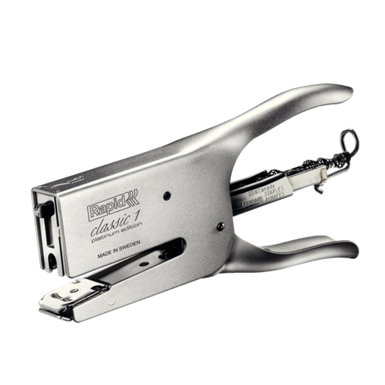 Grapadora De Tenaza K1 Platinum Classic De Rapid Plata