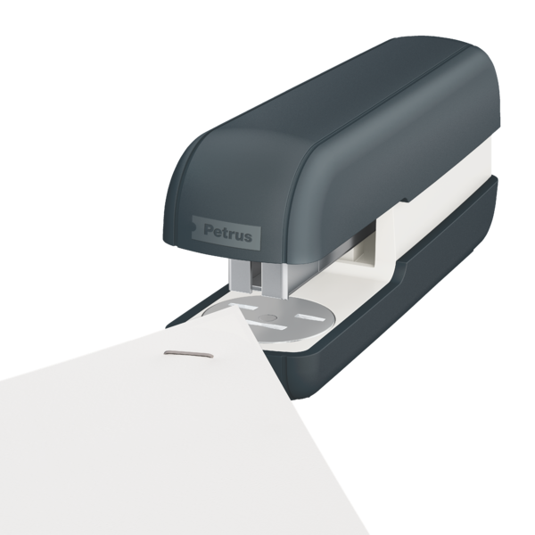Grapadora Petrus Cosy Gris Terciopelo
