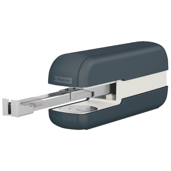 Grapadora Petrus Cosy Gris Terciopelo