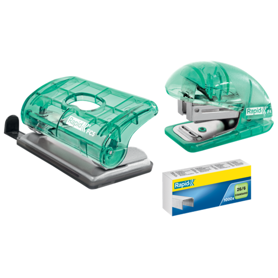 Mini Grapadora Rapid Colour'Breeze F4 Verde