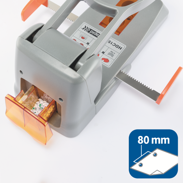 Taladro Para Gruesos Supreme De Rapid Hdc150/2 Orificios Plata/ Naranja 150 Hojas