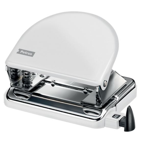 Taladro Metálico De Oficina Mod. 52 Wow De Petrus Blanco 2 Mm/20 Hojas