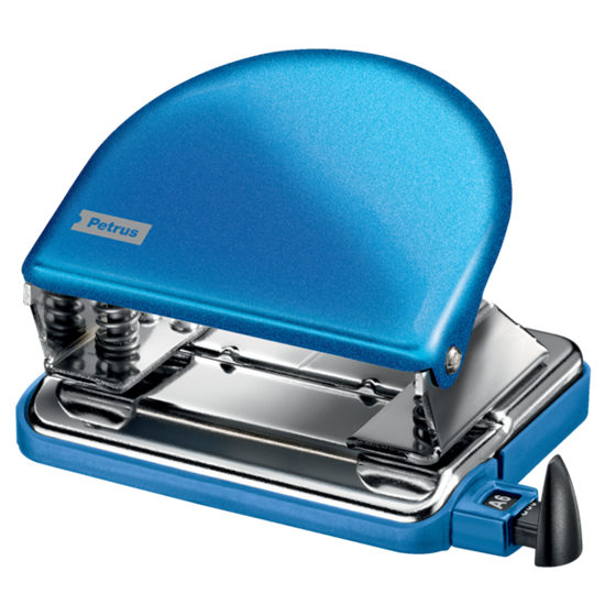 Taladro Metálico De Oficina Mod. 52 Wow De Petrus Azul 2 Mm/20 Hojas