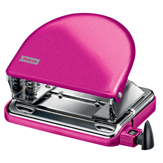 Taladro Metálico De Oficina Mod. 52 Wow De Petrus Fucsia 2 Mm/20 Hojas