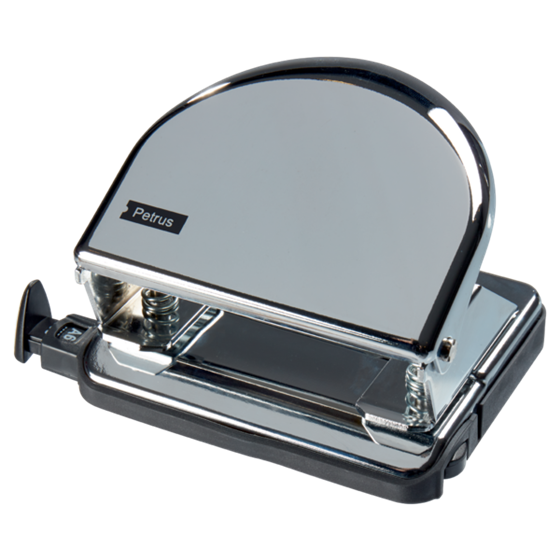 Taladro Metálico De Oficina Mod. 52C De Petrus Cromado 2 Mm/20 Hojas (Papel 80 Grs.)