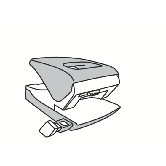 Resistente Taladro De Oficina De Metal Mod. 95 De Petrus Negro 4 Mm/40 Hojas (Papel 80 Grs.)