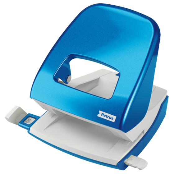 Taladro Metálico De Oficina Mod. 62 Wow De Petrus Azul 3 Mm/30 Hojas (80 Grs).