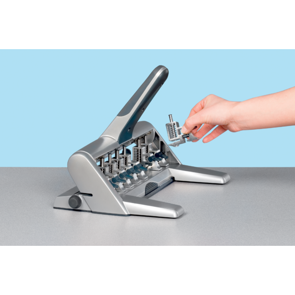 Taladro De Punzones Móviles Mod. 514 De Petrus Plata 3 Mm/30 Hojas (Papel 80 Grs.)