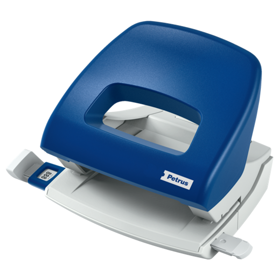 Taladro Pequeño De Oficina Mod. 80 De Petrus Azul 1,6 Mm/16 Hojas (Papel 80 Grs.)