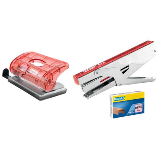 Mini Taladro Rapid Colour'Breeze Fc5 Coral 10 Hojas