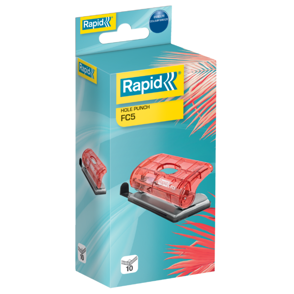 Mini Taladro Rapid Colour'Breeze Fc5 Coral 10 Hojas