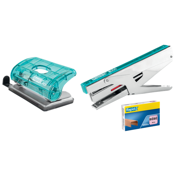 Mini Taladro Rapid Colour'Breeze Fc5 Azul 10 Hojas